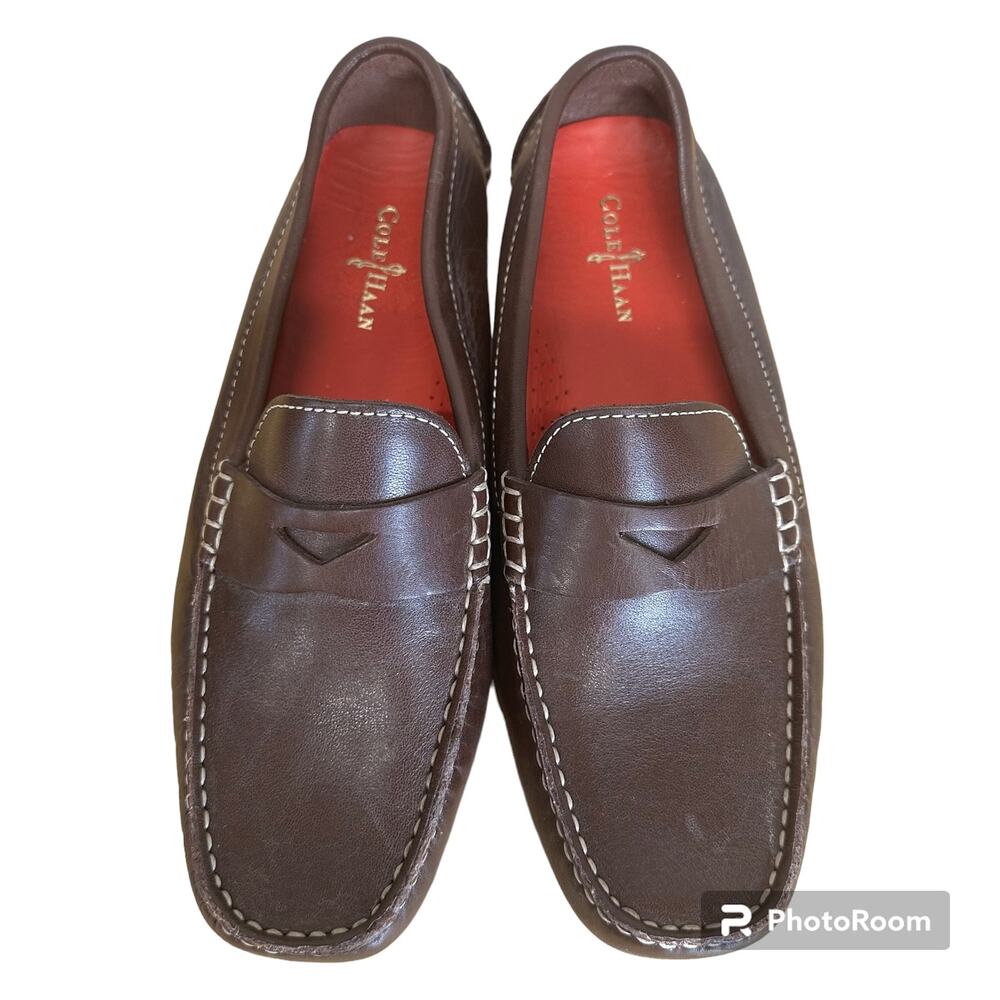 Cole Haan Penny Loafers Men’s 9B Brown Leather Slip-on Dress Casual Shoes